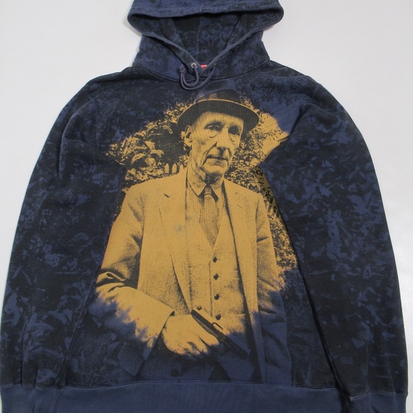 Supreme Men's Burroughs Hooded Sweatshirt Navy Spring-Summer 2016 Size XL